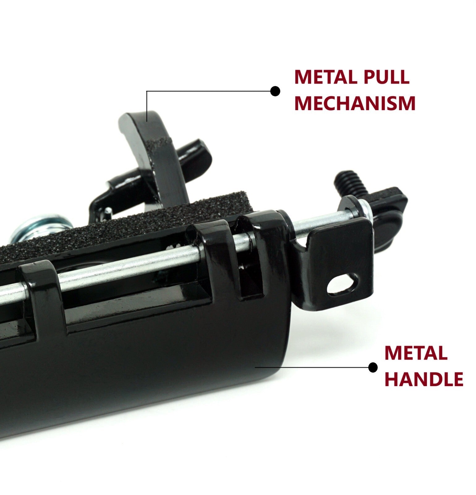 CarBole Metal Tailgate Latch Door Handle For Toyota Sequoia 2001-2007 & Sienna 1998-2003 (Black)