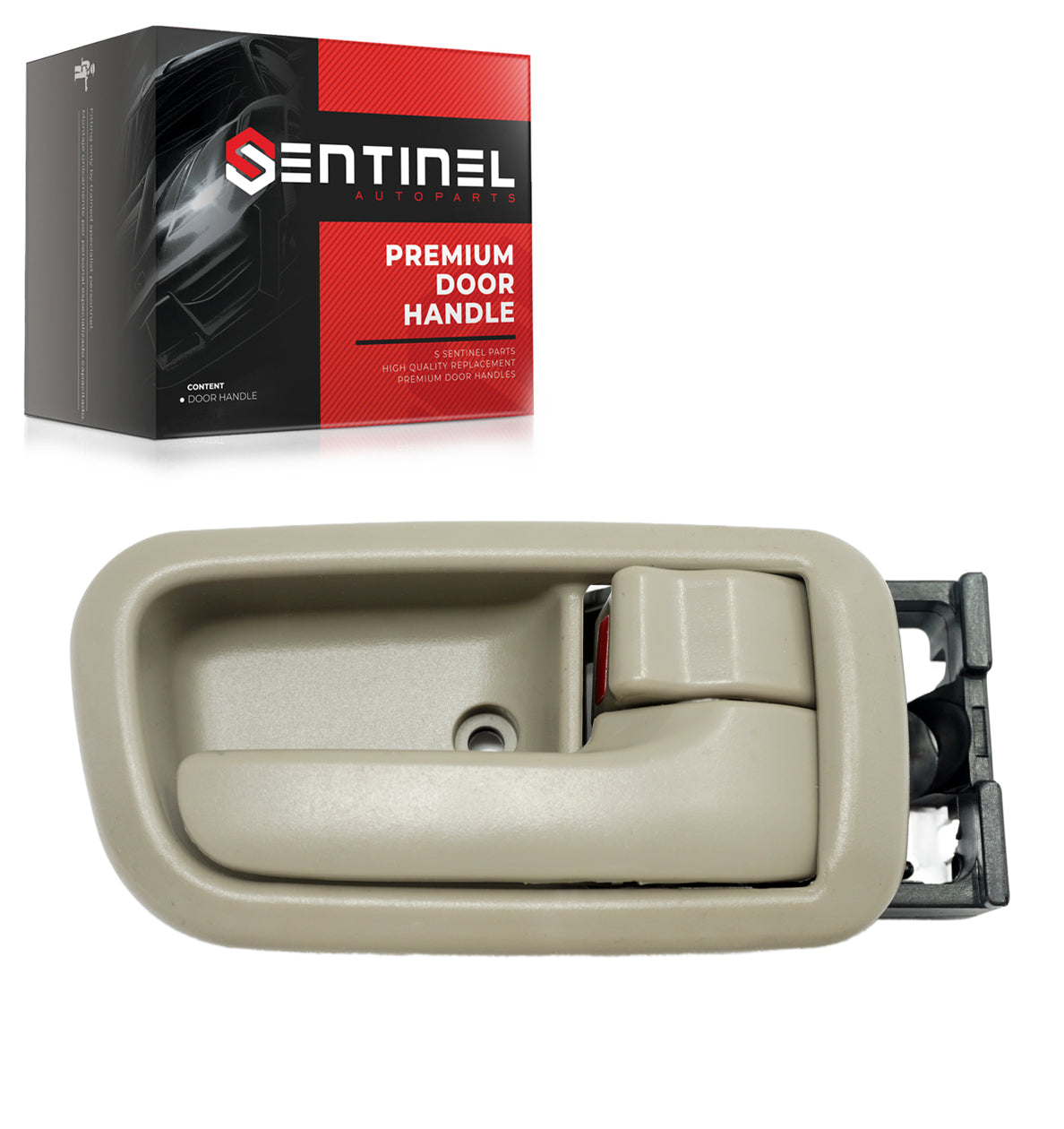 Inside Interior Right Passenger Side Door Handle Gray Charcoal Compatible with 2000-2006 Tundra Replaces # 69205-0C010-B1, TO1353186 - Sentinel Auto Parts