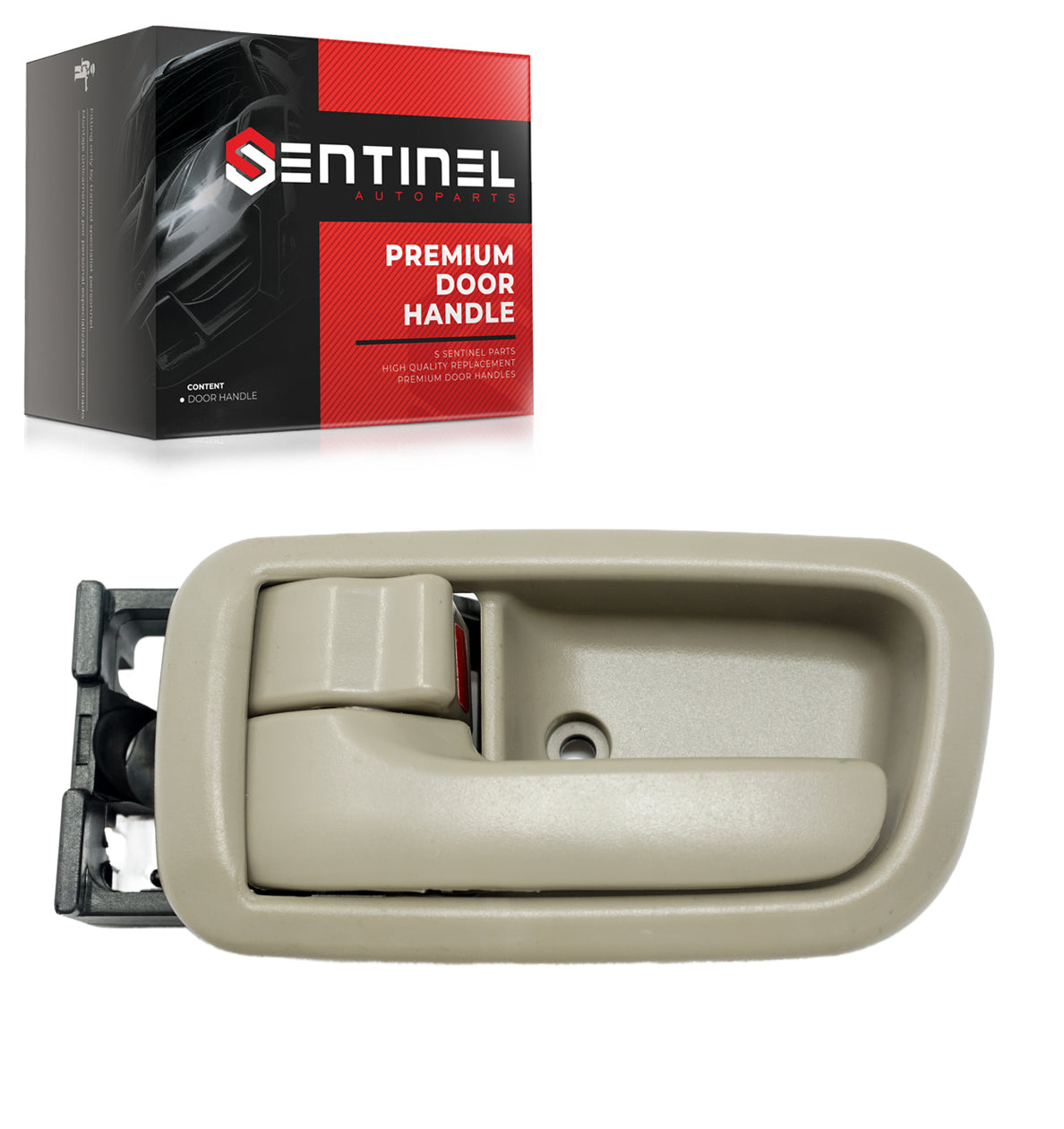 Inside Interior Left Driver Side Door Handle Gray Charcoal Compatible with 2000-2006 Tundra Replaces # 69206-0C010-B1, TO1352186 - Sentinel Auto Parts