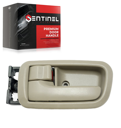 Inside Interior Left Driver Side Door Handle Gray Charcoal Compatible with 2000-2006 Tundra Replaces # 69206-0C010-B1, TO1352186 - Sentinel Auto Parts