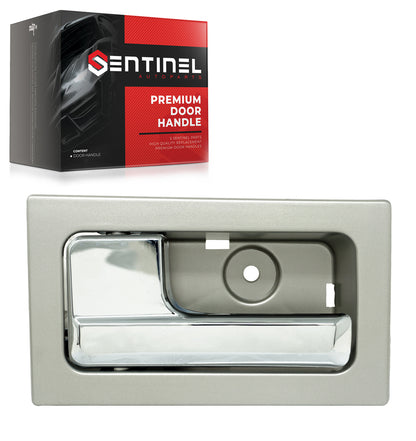 Inside Interior Door Handle Front or Rear Left Driver Side Compatible with 2009-2014 F150 Replaces # CL3Z-1522601-GA, 9L3Z-1522601-CB (Left Side Silver) - Sentinel Auto Parts