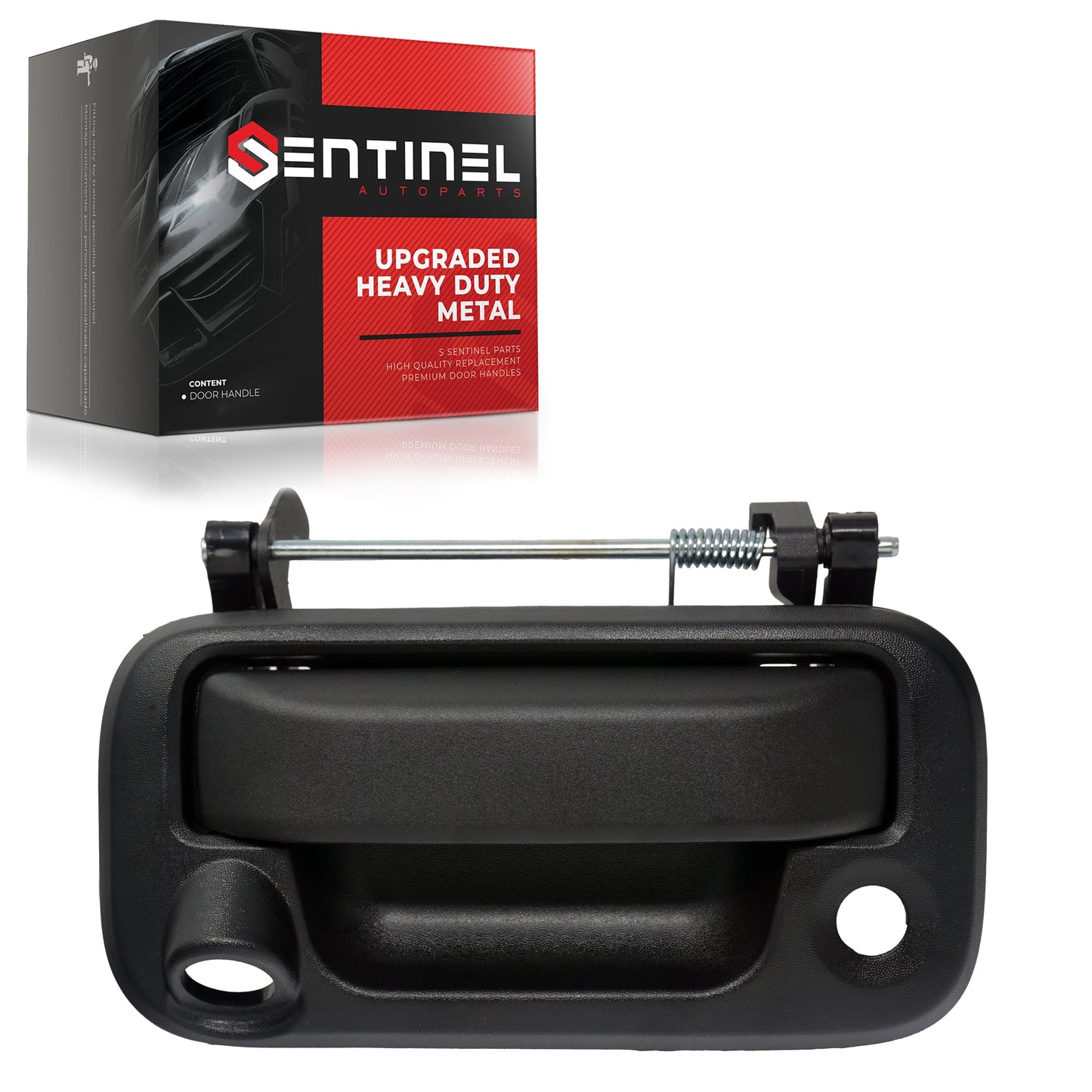 Heavy Duty Metal Tailgate Handle with Camera Hole Compatible with 2004-2016 Ford F150 F250 F350 F450 Super Duty Explorer Lobo, Lincoln Mark LT Replaces # 8L3Z-9943400-AC, FO1915123 - Sentinel Auto Parts