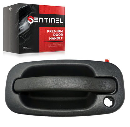 Outside Door Handle Front Left Driver Side Compatible with 99-07 Chevy GMC Sierra Silverado 02-06 Avalanche Escalade 00-06 Yukon XL Yukon Tahoe Suburban Replaces # 15034985 - Sentinel Auto Parts