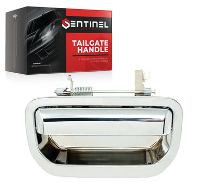 Tailgate Handle Rear Chrome Compatible with 2006-2014 Honda Ridgeline Replaces # 74810SJCA01ZJPFM - Sentinel Auto Parts