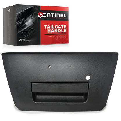 Tailgate Door Handle Assembly with Key Hole Compatible with 2005-2014 Nissan Frontier Replaces# NI1915109, 81576, 90606-EA810 - Sentinel Auto Parts