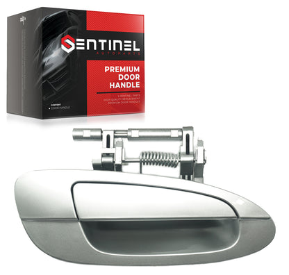 Outside Exterior Door Handle Front Right Passenger Side KY1 Light Silver Metallic Compatible with 2002-2006 Nissan Altima Replaces # NI1311123, 80606-8J009 - Sentinel Auto Parts