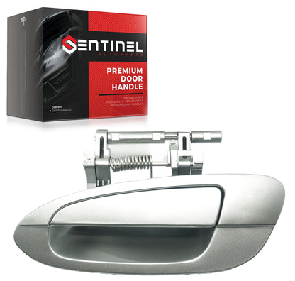 Outside Exterior Door Handle Rear Left Driver Side KY1 Light Silver Metallic Compatible with 2002-2006 Nissan Altima Replaces # NI1520112, 82607-8J009 - Sentinel Auto Parts
