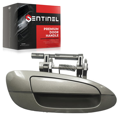 Outside Exterior Door Handle Front Right Passenger Side KY2 Polished Pewter Metallic Compatible with 2002-2006 Nissan Altima Replaces # NI1311123, 80606-8J009 - Sentinel Auto Parts