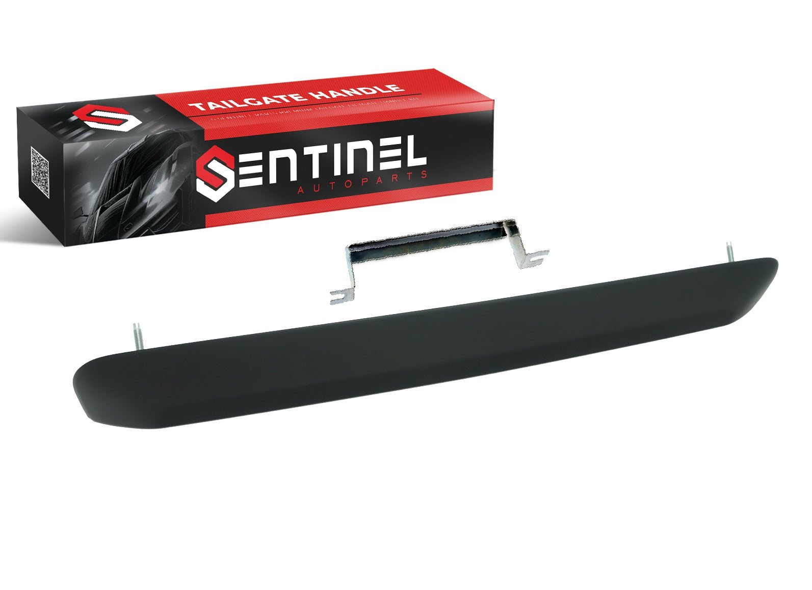 Upgraded Liftgate Tailgate Hatch Garnish Door Handle with Metal Plate Compatible with 2004-2006 Scion xB Replaces # 76801-52131, 76811-52122 (Primed Black) - Sentinel Auto Parts