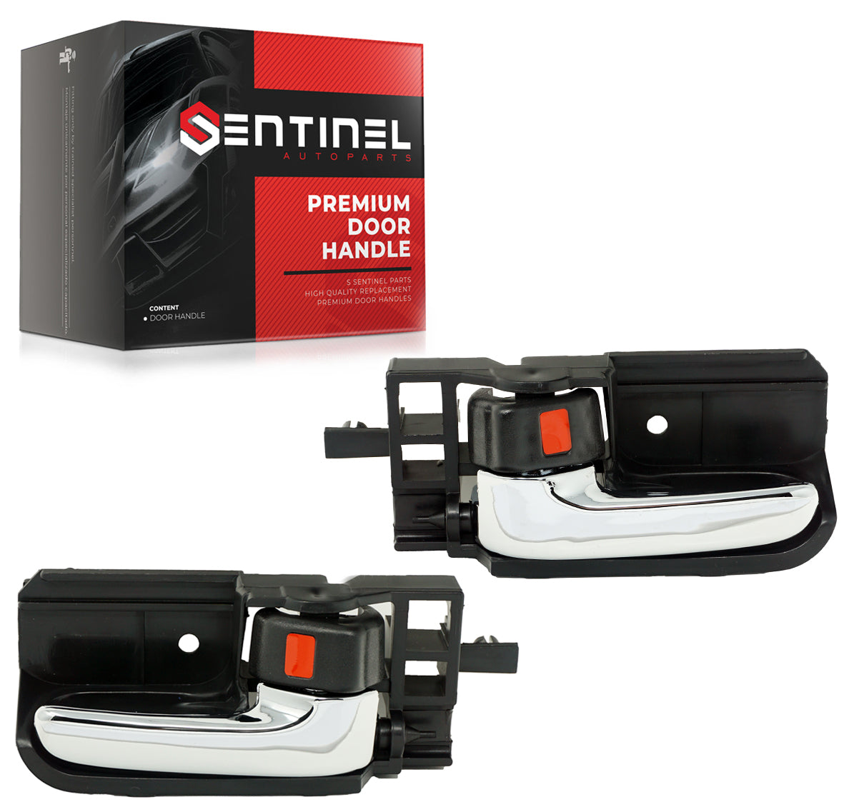 Inside Interior Door Handle Compatible with 2005-2010 Scion Tc, 2003-2008 Toyota Corolla, Matrix (Left & Right Set) - Sentinel Auto Parts