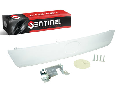 Upgraded Liftgate Tailgate Hatch Garnish Door Handle with Metal Plate Compatible with 2005-2010 Scion Tc Replaces # 76801-21071-C0 (040 White)