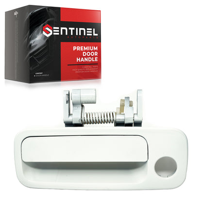 Outside Exterior Door Handle Front Left Driver Side 040 White Compatible with 1997-2001 Toyota Camry Replaces # 69220-AA010, TO1310114