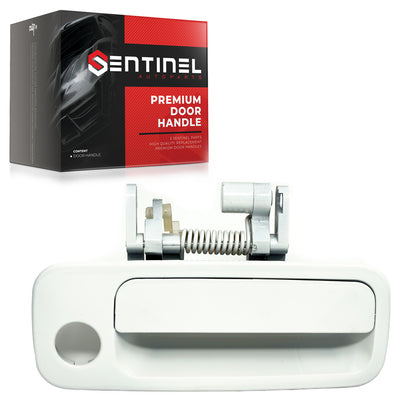 Outside Exterior Door Handle Front Right Passenger Side 040 White Compatible with 1997-2001 Toyota Camry Replaces # 69210-AA010-C0, TO1311114