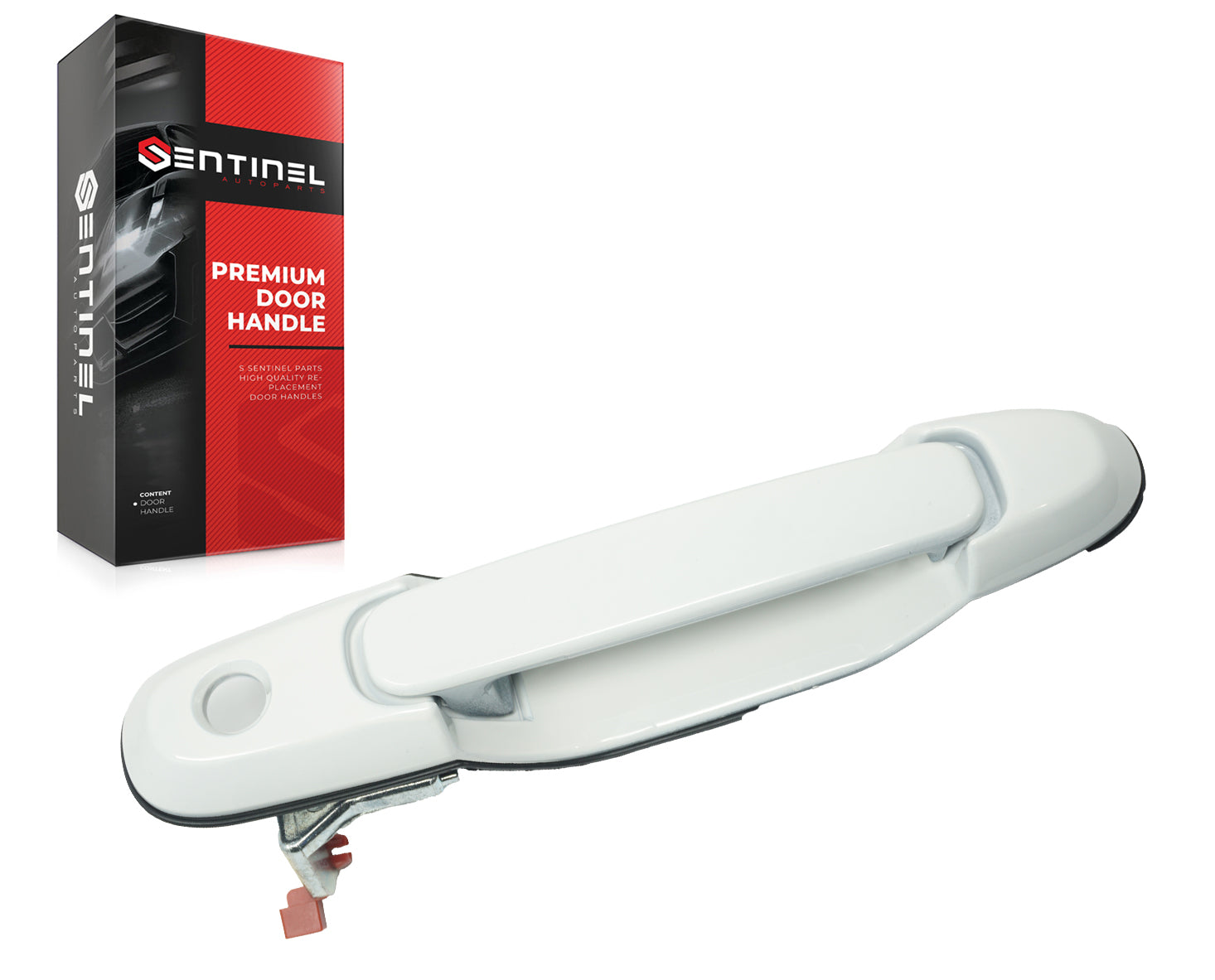 Outside Exterior Door Handle Front Left Driver Side 040 White Compatible with 1998-2003 Toyota Sienna Replaces # 69210-08010, 69210-08010-C0 - Sentinel Auto Parts