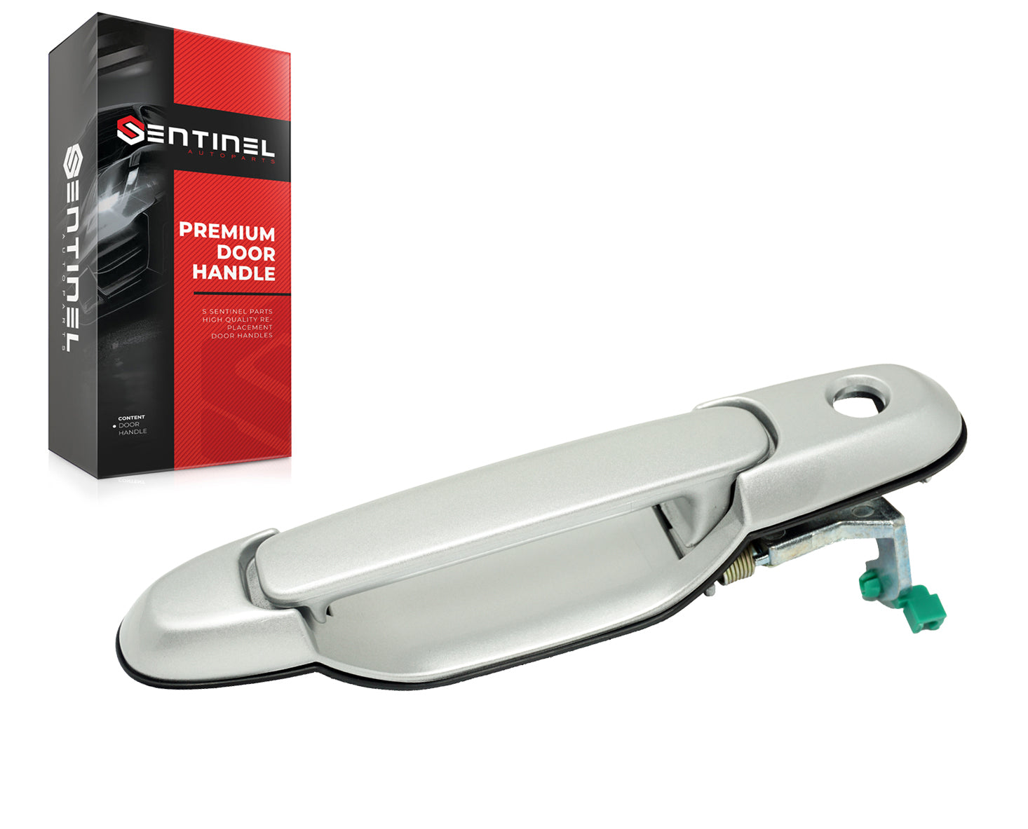 Outside Exterior Door Handle Front Right Passenger Side Silver Compatible with 1998-2003 Sienna Replaces # 69210-08010-C0 - Sentinel Auto Parts