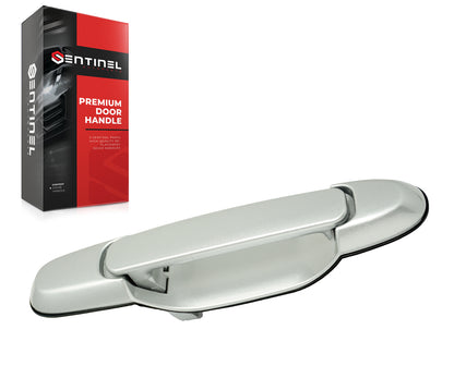 Outside Exterior Rear Sliding Door Handle Left or Right Silver Compatible with 1998-2003 Toyota Sienna Replaces # 69230-08020-C0, 6923008020C0 - Sentinel Auto Parts