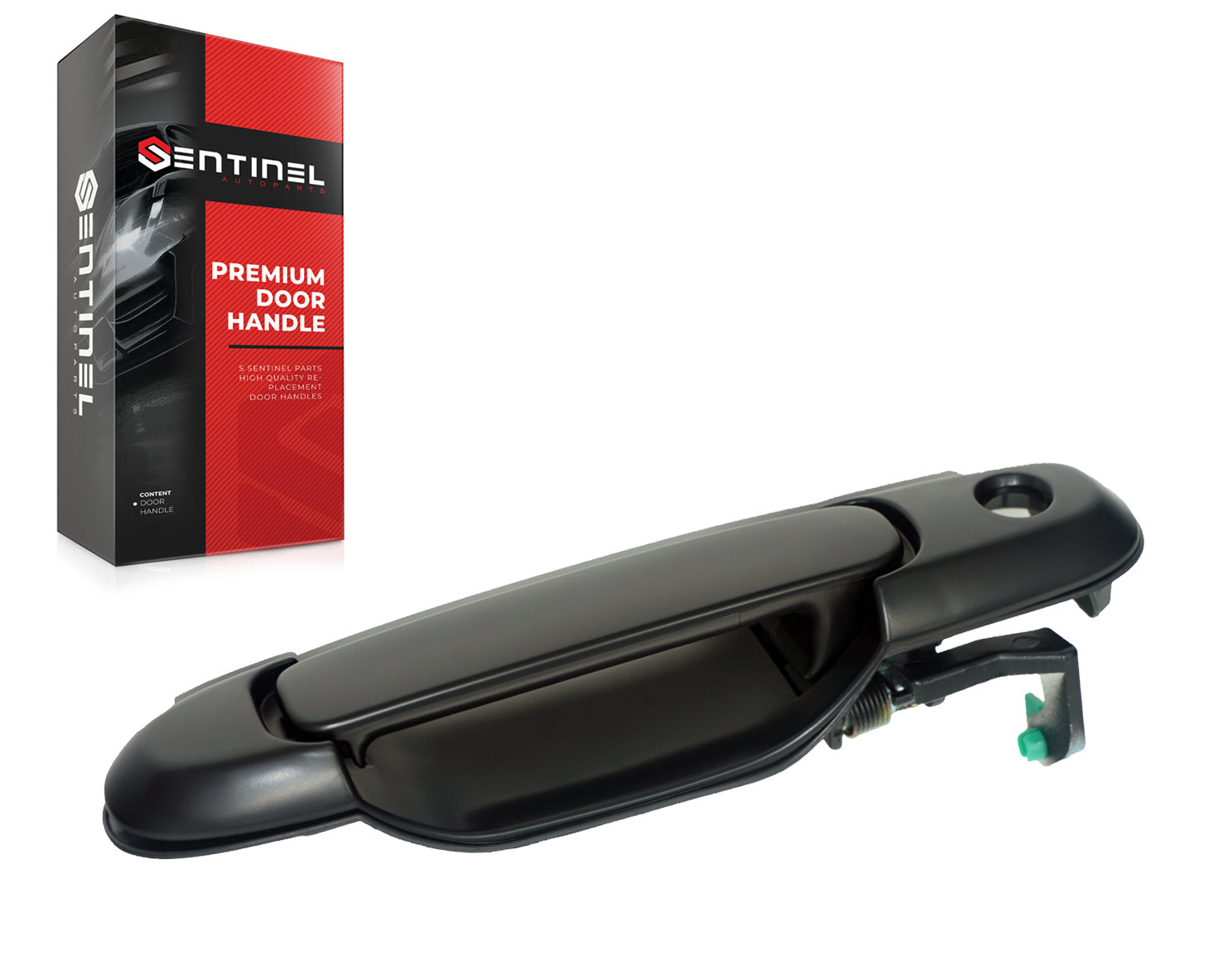 Outside Exterior Door Handle Front Right Passenger Side Compatible with 1998-2003 Toyota Sienna Replaces # 69210-08010-C0 - Sentinel Auto Parts