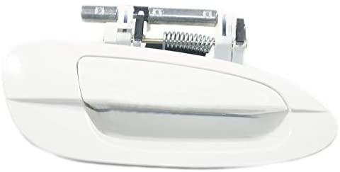 Sentinel Parts Front Right Passenger Side Outside Exterior Door Handle QX3 Satin White Pearl Compatible Replacement for 2002-2006 Nissan Altima - Sentinel Auto Parts