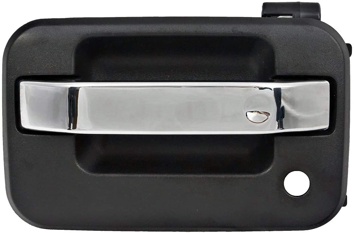 Sentinel Parts Exterior Outside Chrome Lever Driver Front Left Door Handle Compatible Replacement for 2004-2014 F 150 F150 - Sentinel Auto Parts