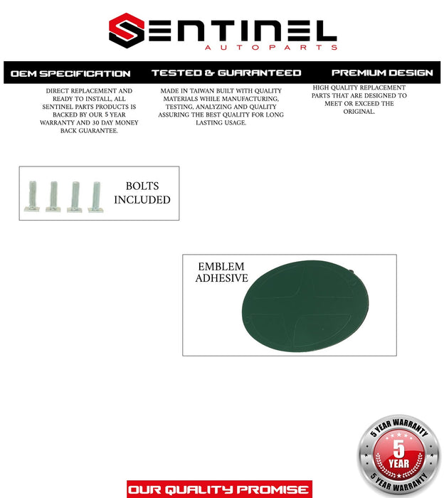 Sentinel Parts Liftgate Tailgate Hatch Garnish Carbon Fiber Look Door Handle KIT Compatible Replacement for 2005-2010 Scion Tc - Sentinel Auto Parts
